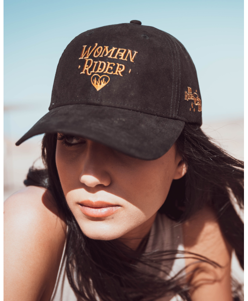 SUEDE CAP - WOMAN RIDER