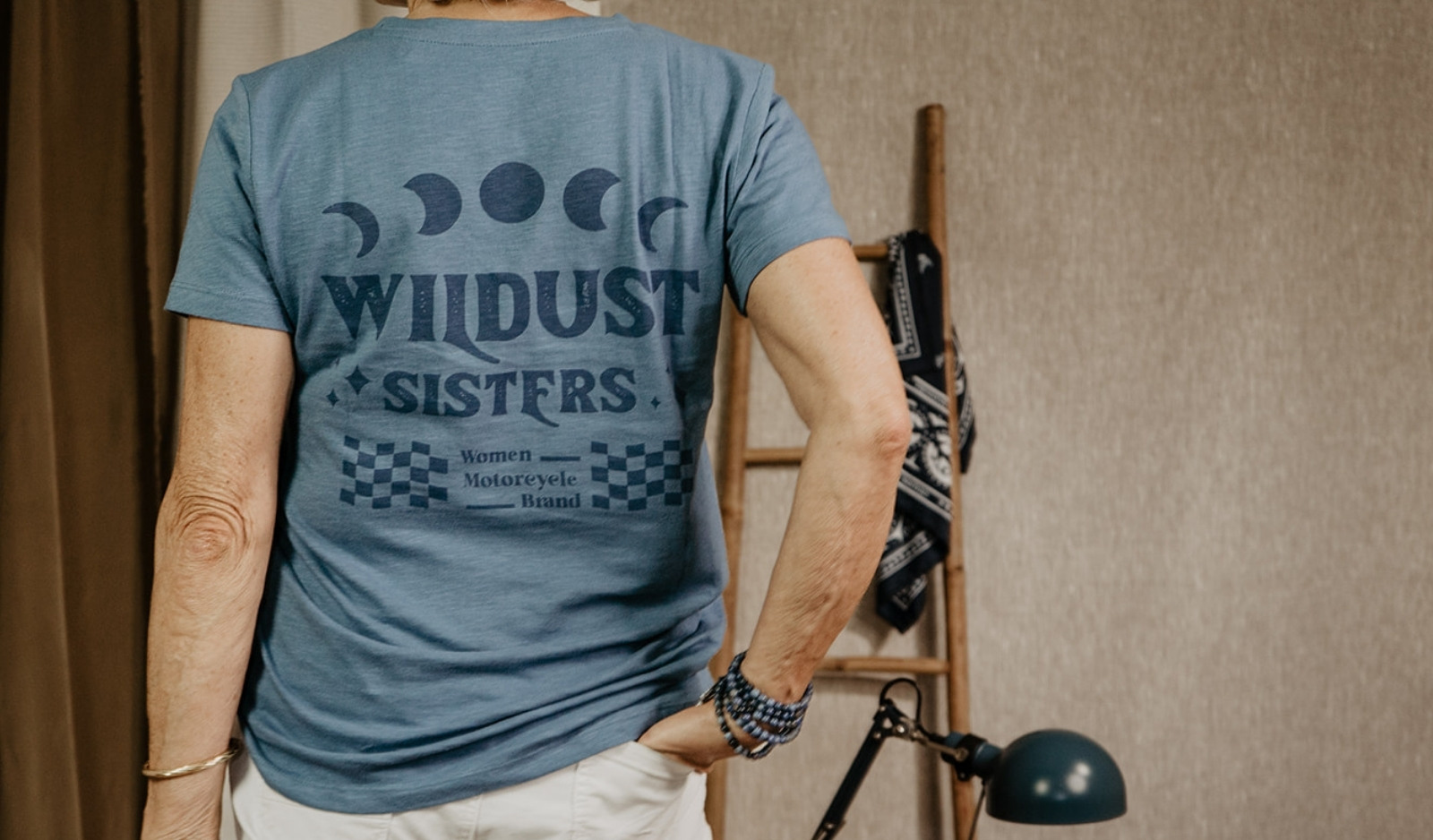 T-Shirt manches courtes col rond coton Ride & Shine - Wildust Sisters